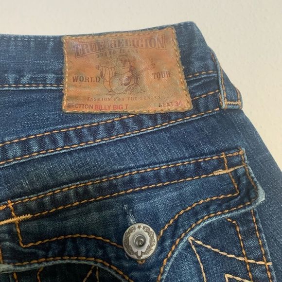 True Religion Big Billy T Flare Leg Seat 34 - Picture 3 of 5